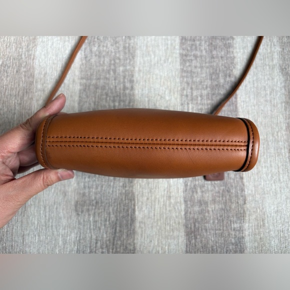 COACH Vintage Abbie British Tan Leather Crossbody Shoulder Bag Handbag 9017 - Picture 7 of 10